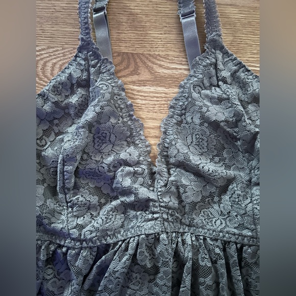 Torrid Grey Lace BabyDoll Slip - Picture 2 of 9